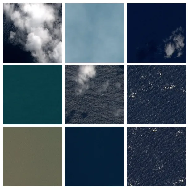 Image of sea with no ships — there can be a lot a variation!