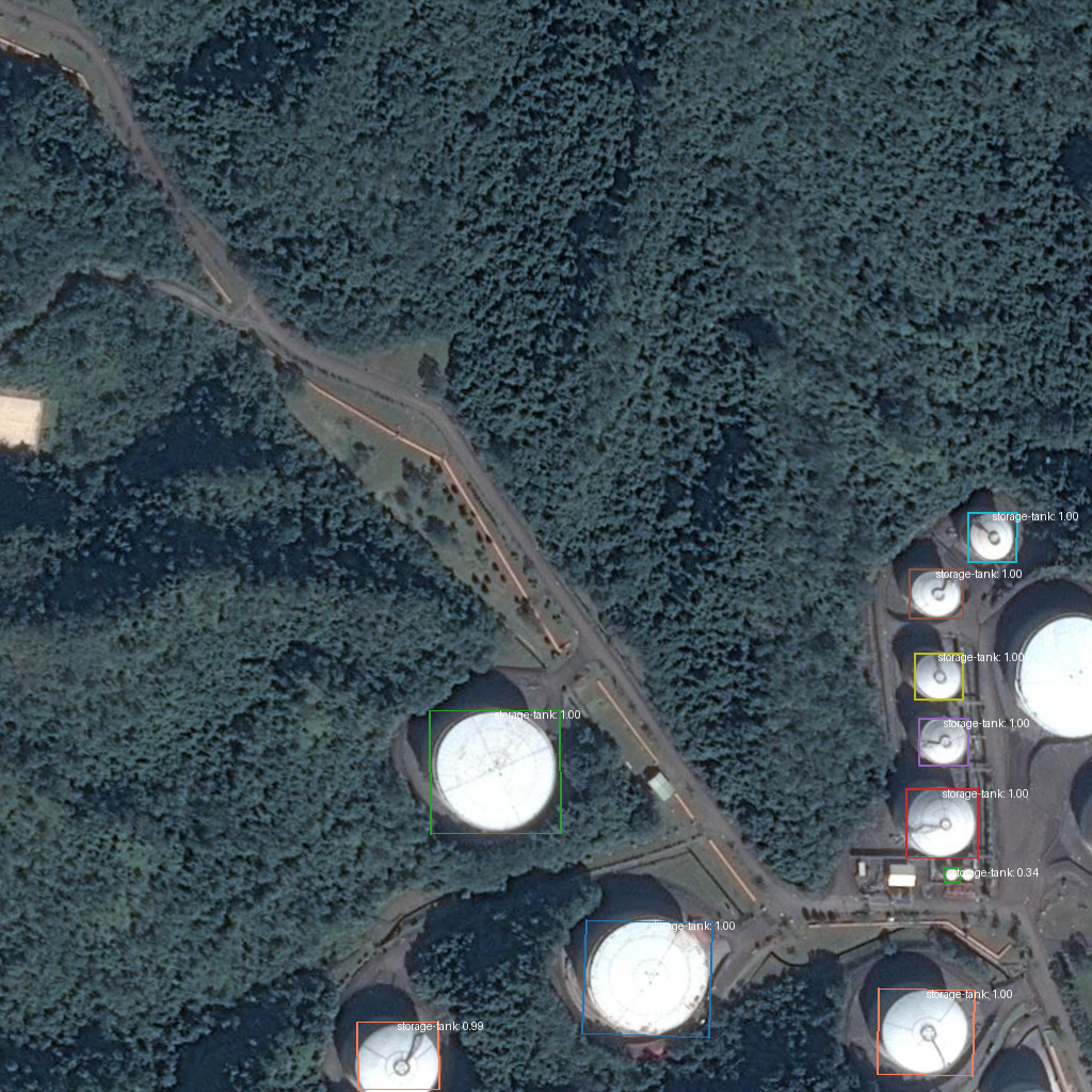 Storage tanks — Oriented R-CNN 3×