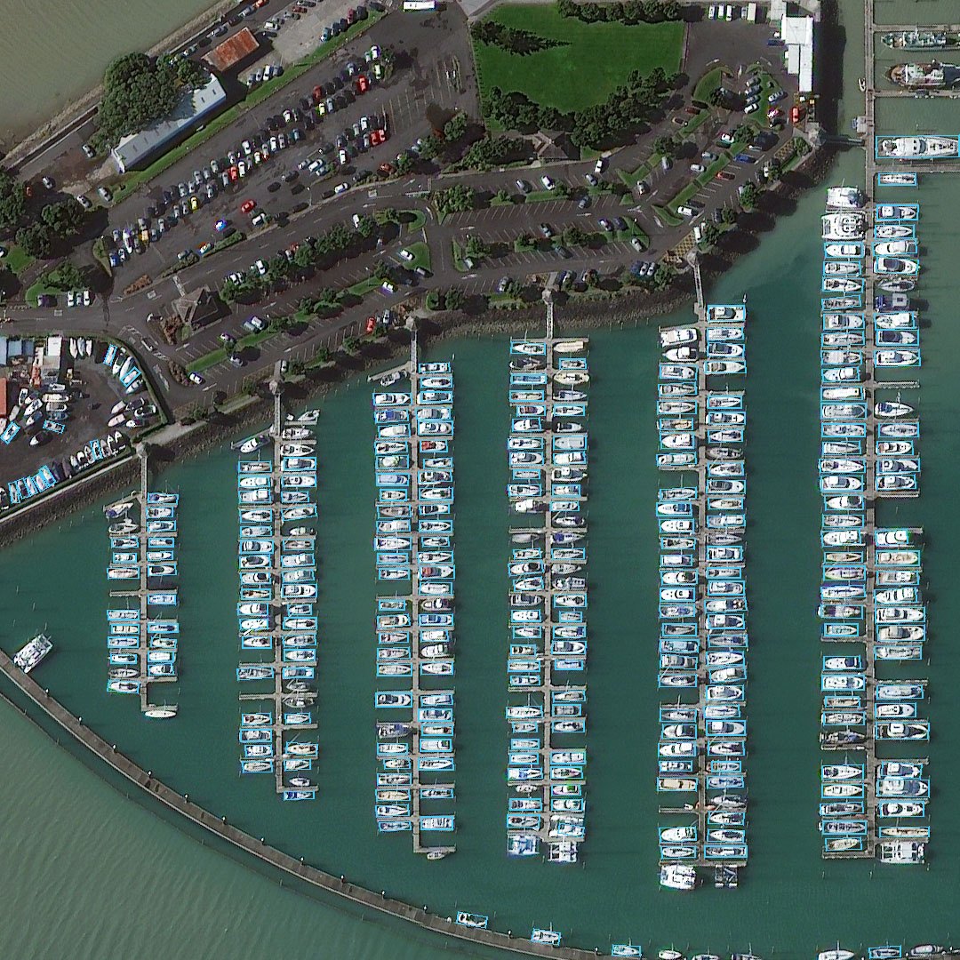 NZ marina — Rotated Faster R-CNN 3×, 271 ships